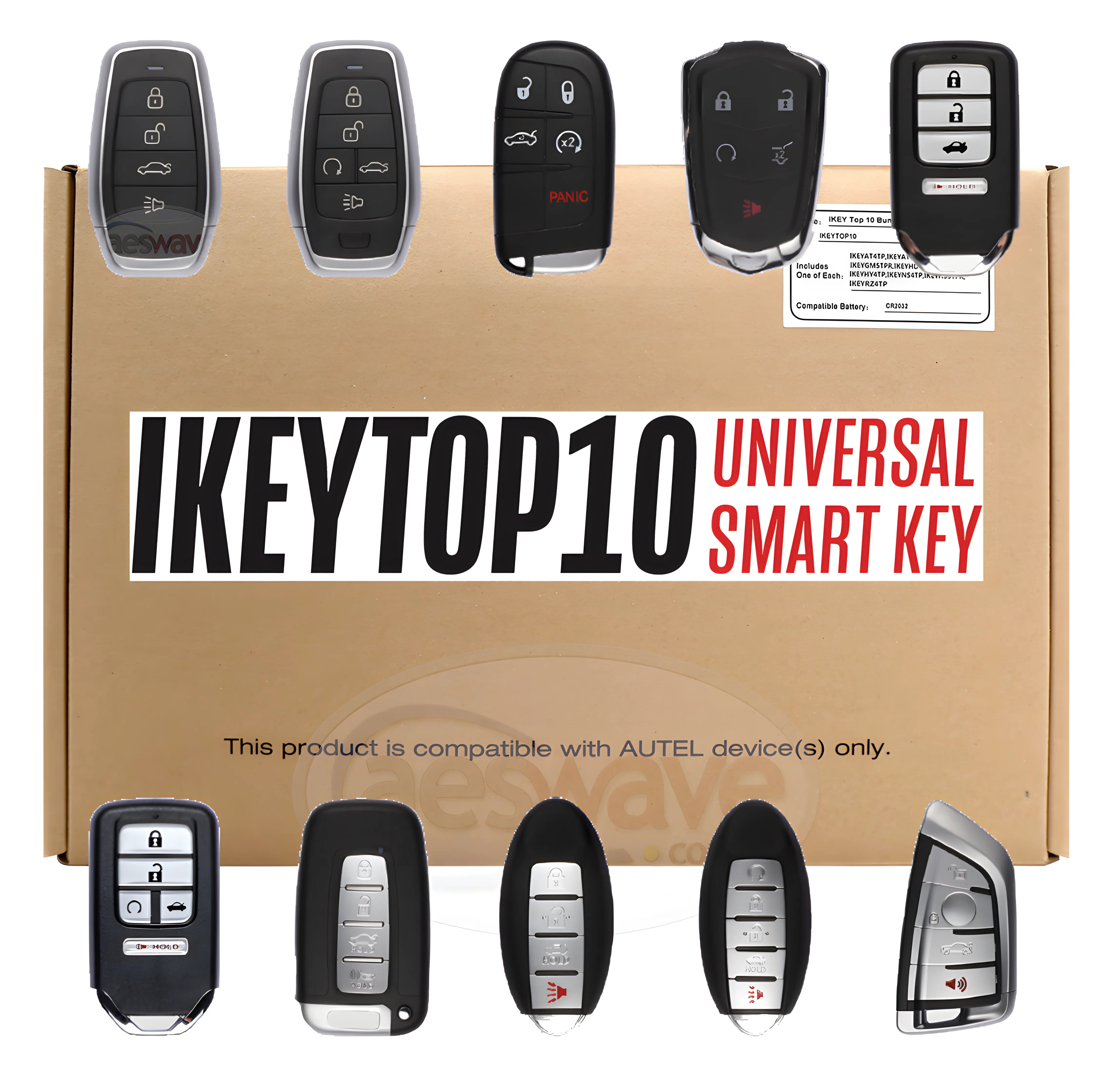 Autel IKEY TOP 10 SmartKey Package – AESwave