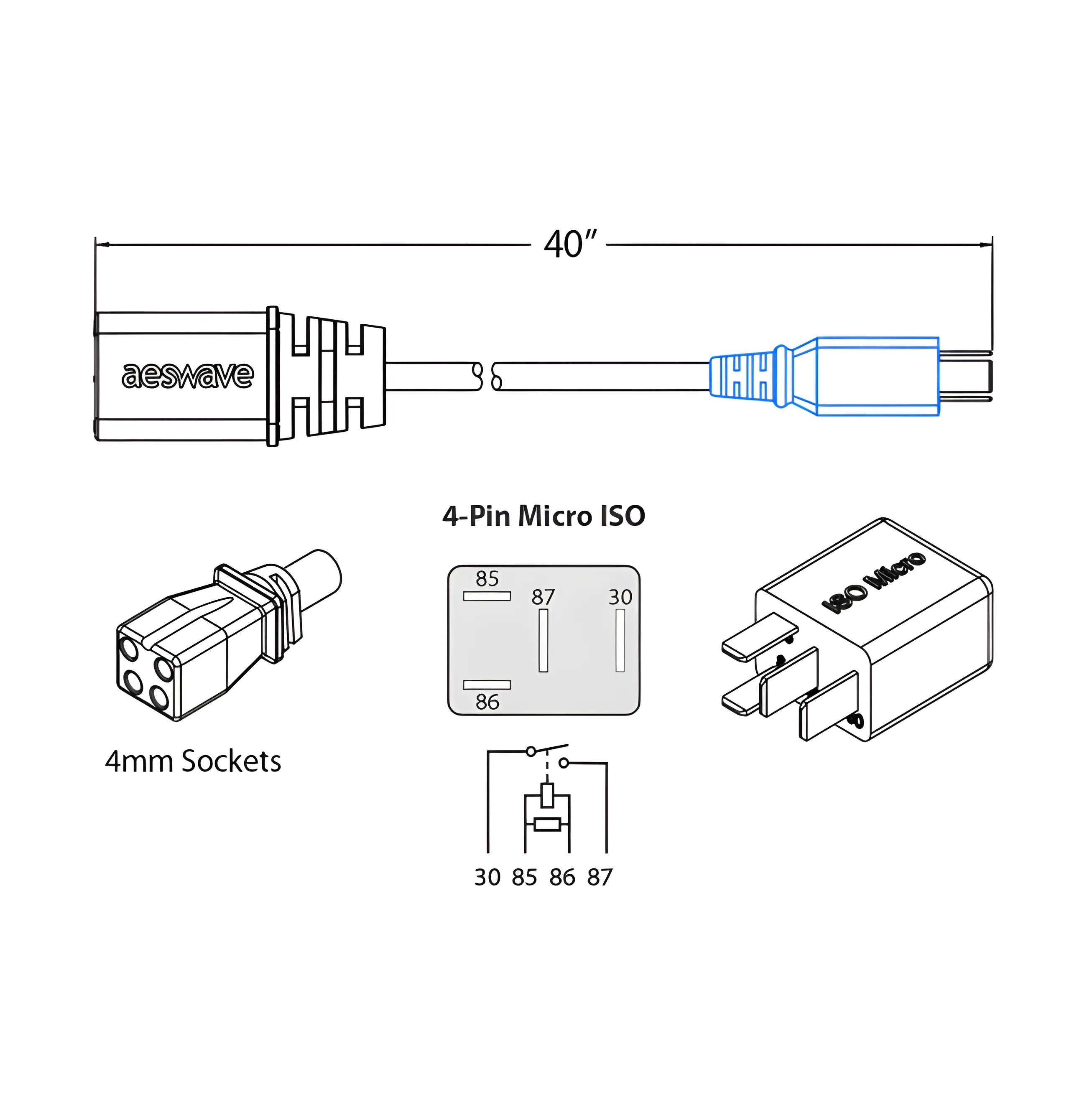 4-Pin ISO Micro