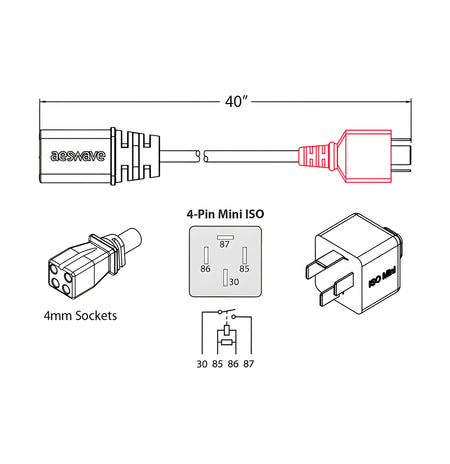 4-Pin ISO Mini