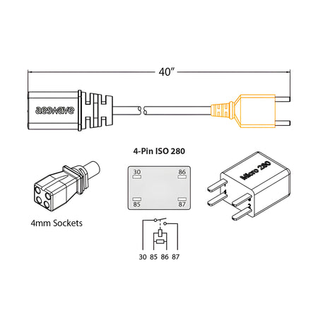 4-pin Cable Set