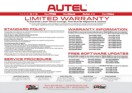 Autel ms906pro Total Care Program Subscription for 1-yr