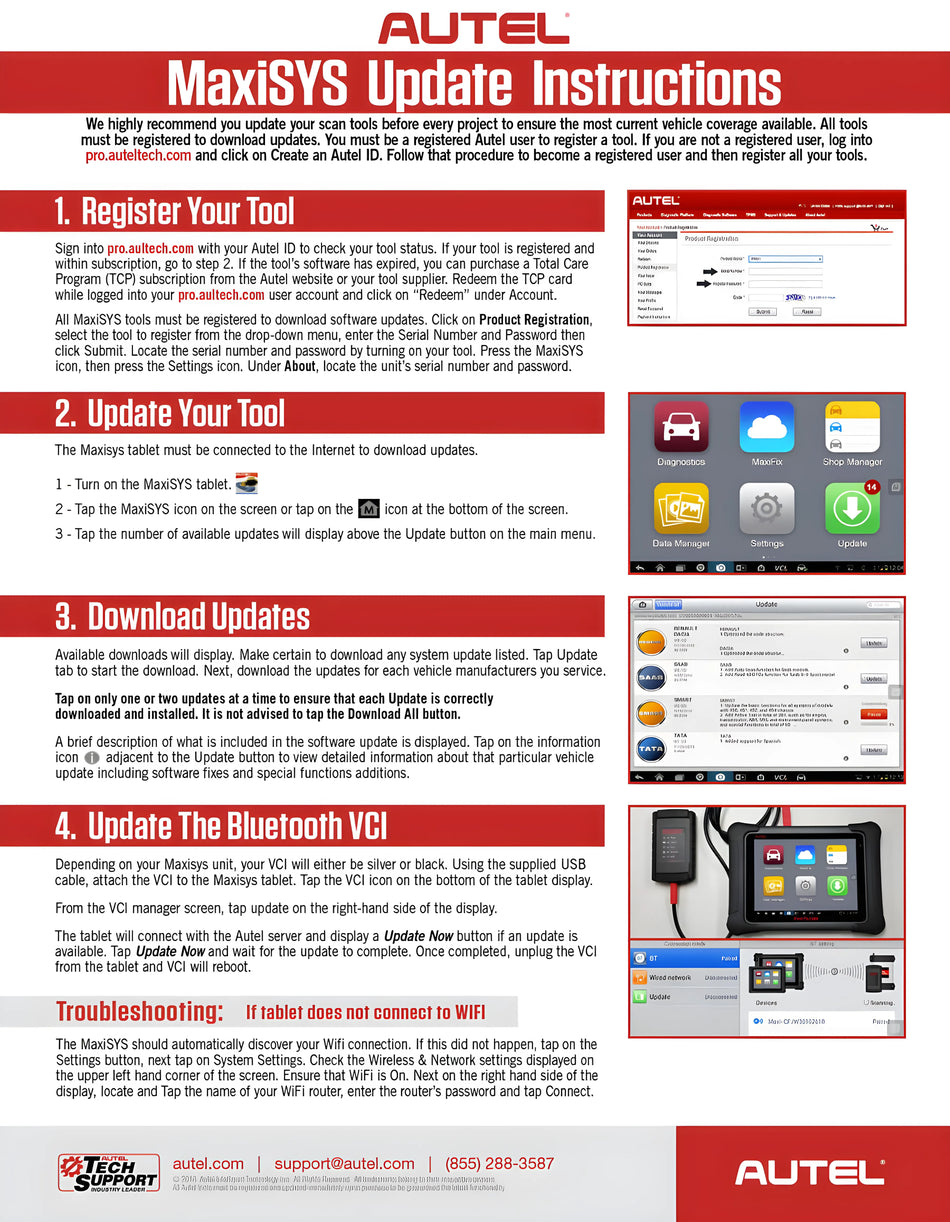 Autel ms908CV Total Care Program Subscription for 1-yr (Autel TCP)