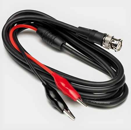 BNC Plug to croc clips lead