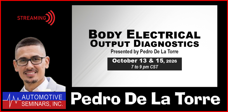 Body Electrical Output Diagnostics by Pedro De La Torre