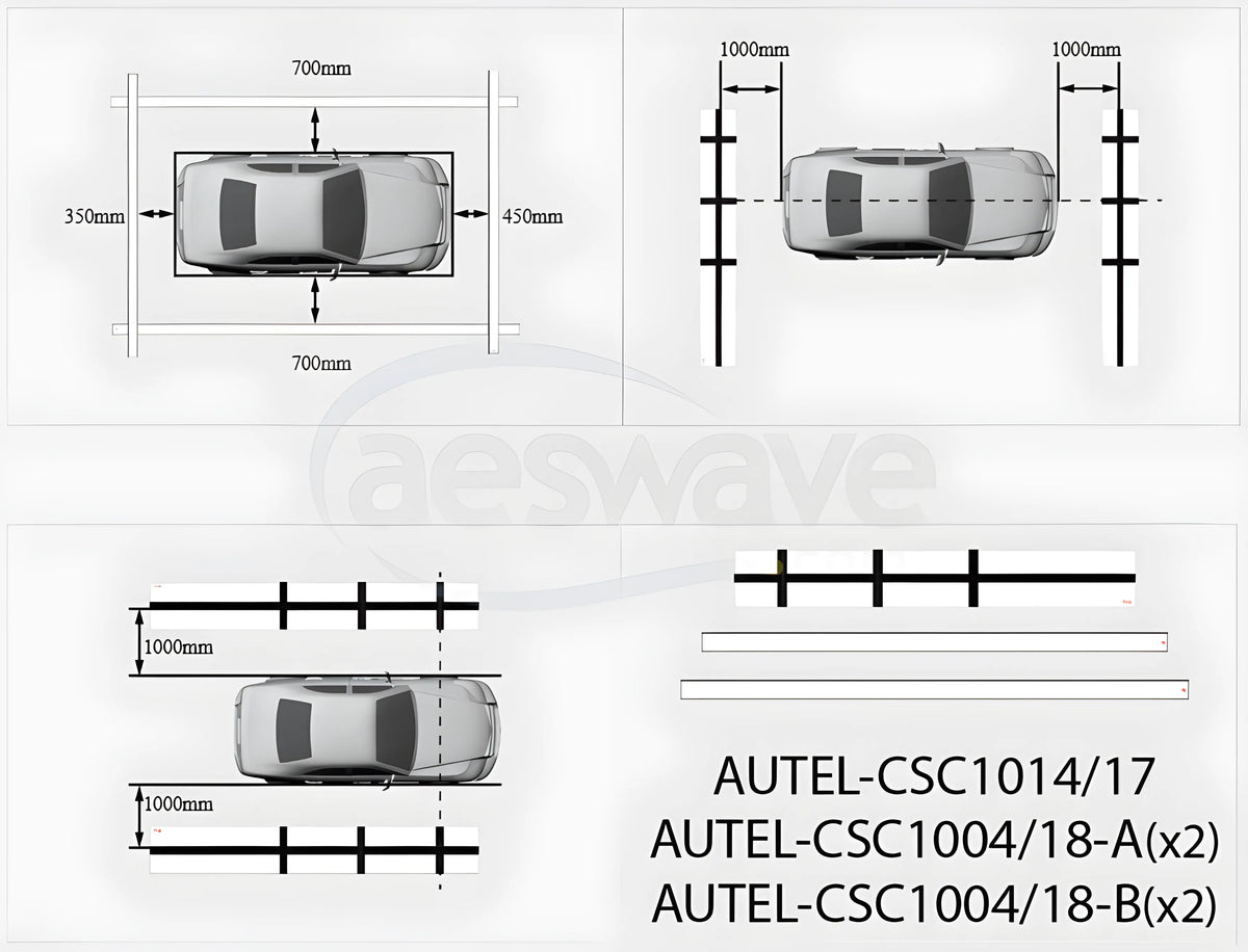 Calibration Mats for Subaru CSC1014-17-18A-18B