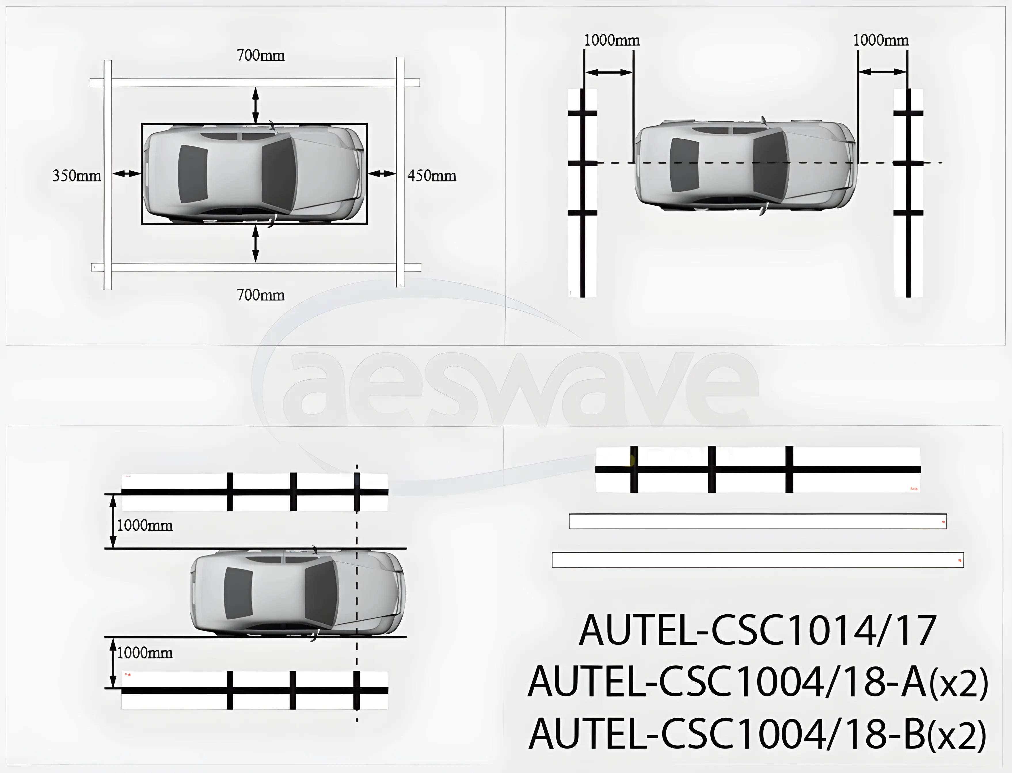 Calibration Mats for Subaru CSC1014-17-18A-18B