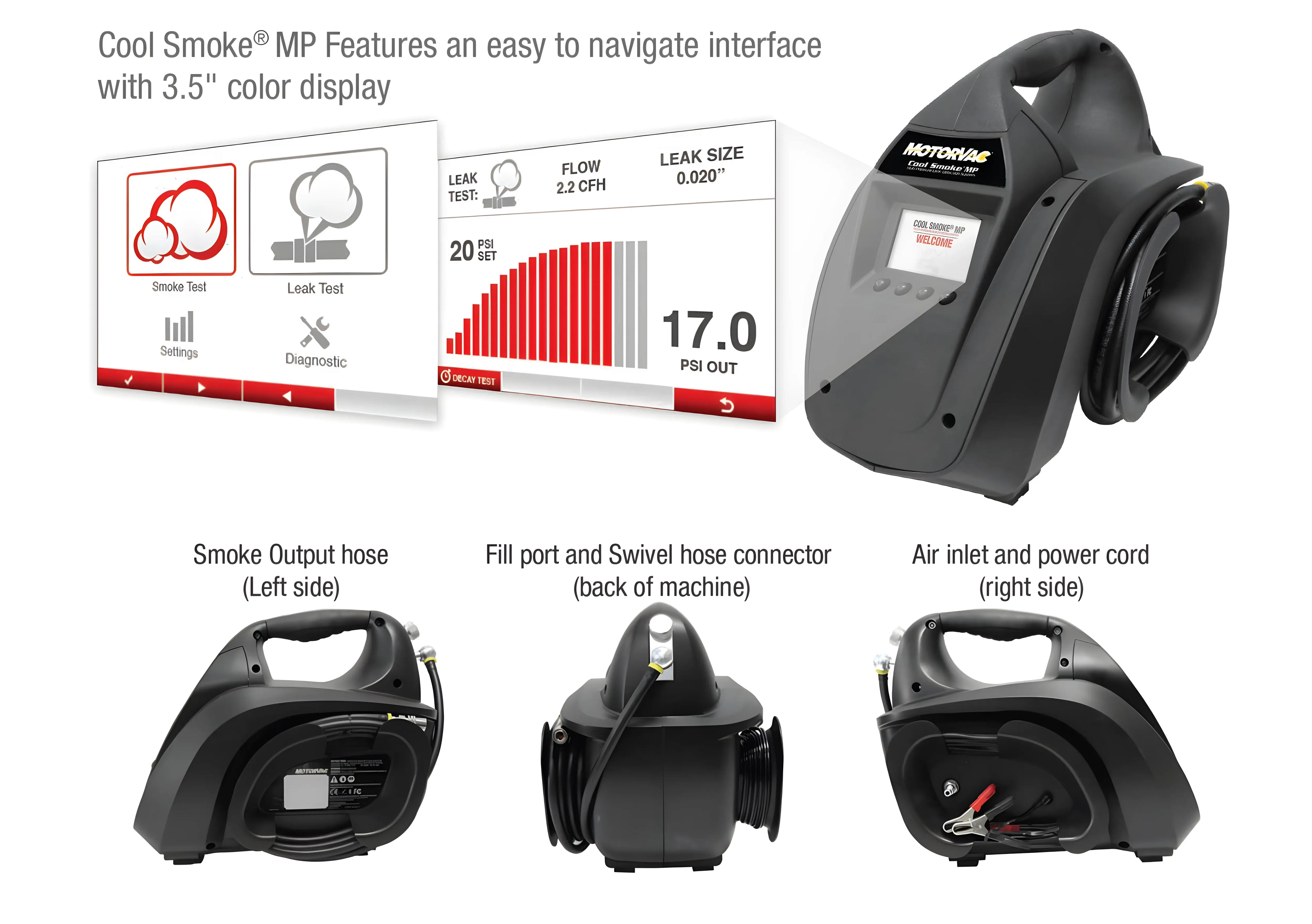 Cool Smoke MP Mulit-pressure Leak Diagnostics System (500-0175)
