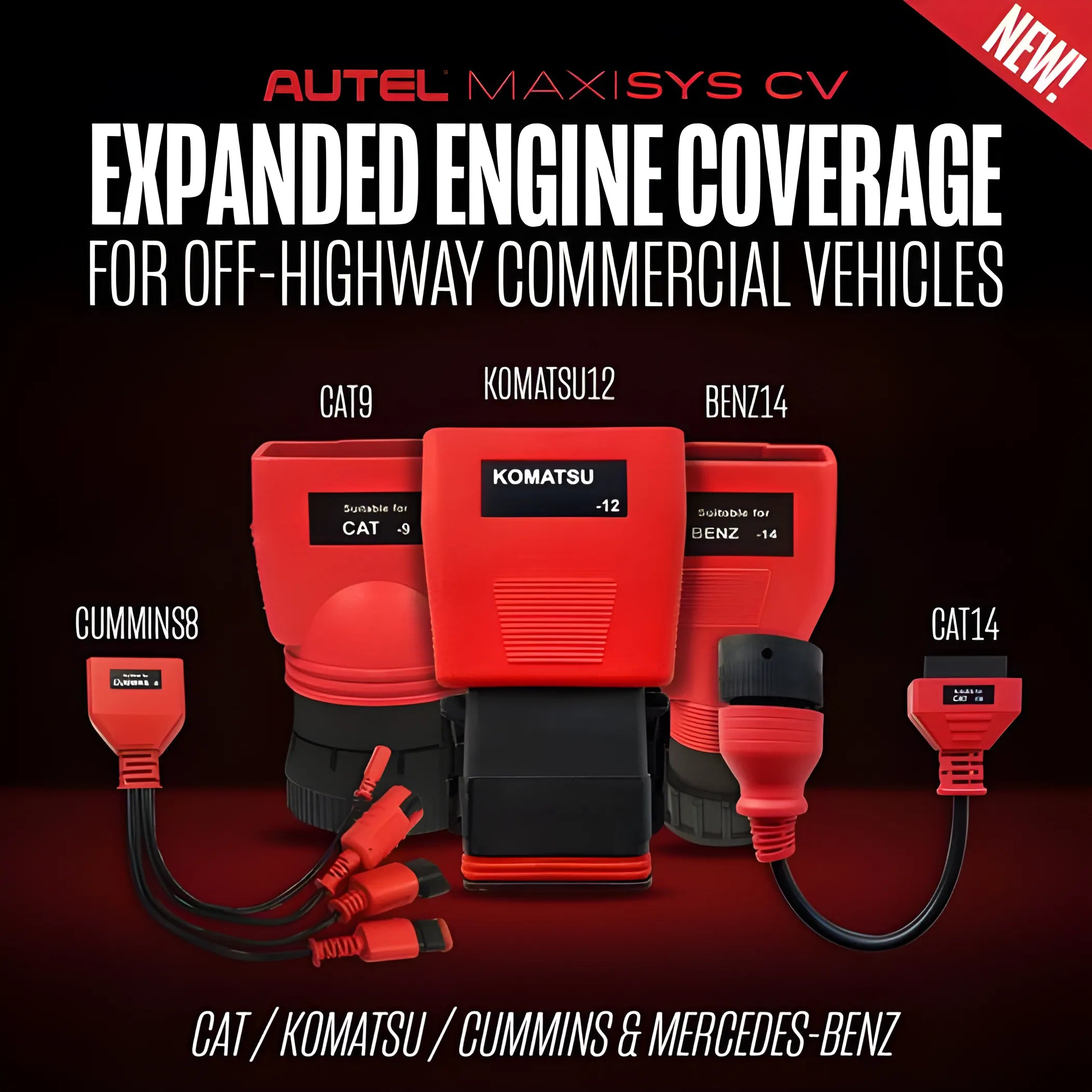 Cummins 8-pin Connector for Autel CV Tablets