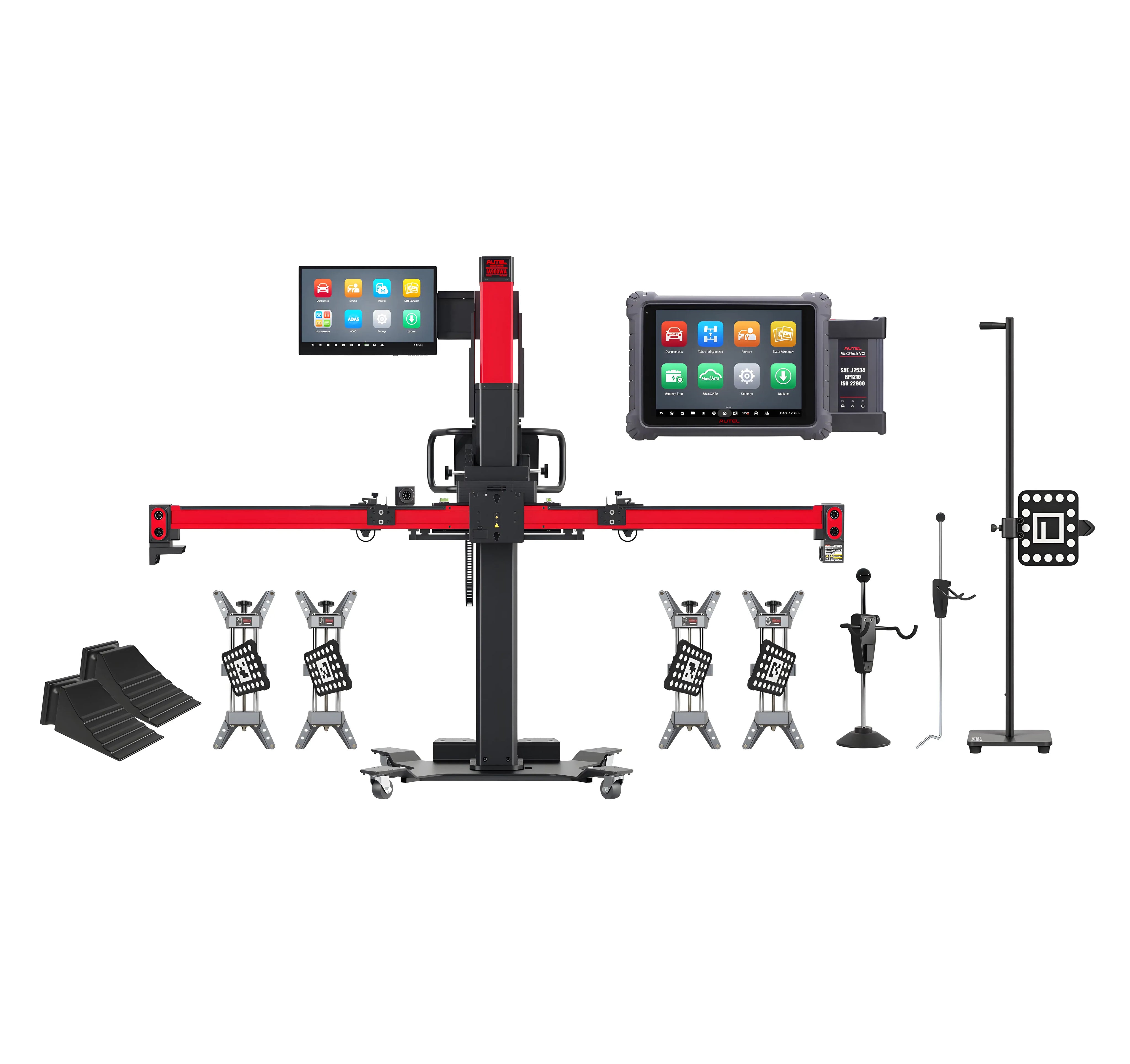 IA900WA Wheel Alignment and ADAS Frame with MSULTRAADAS Tablet