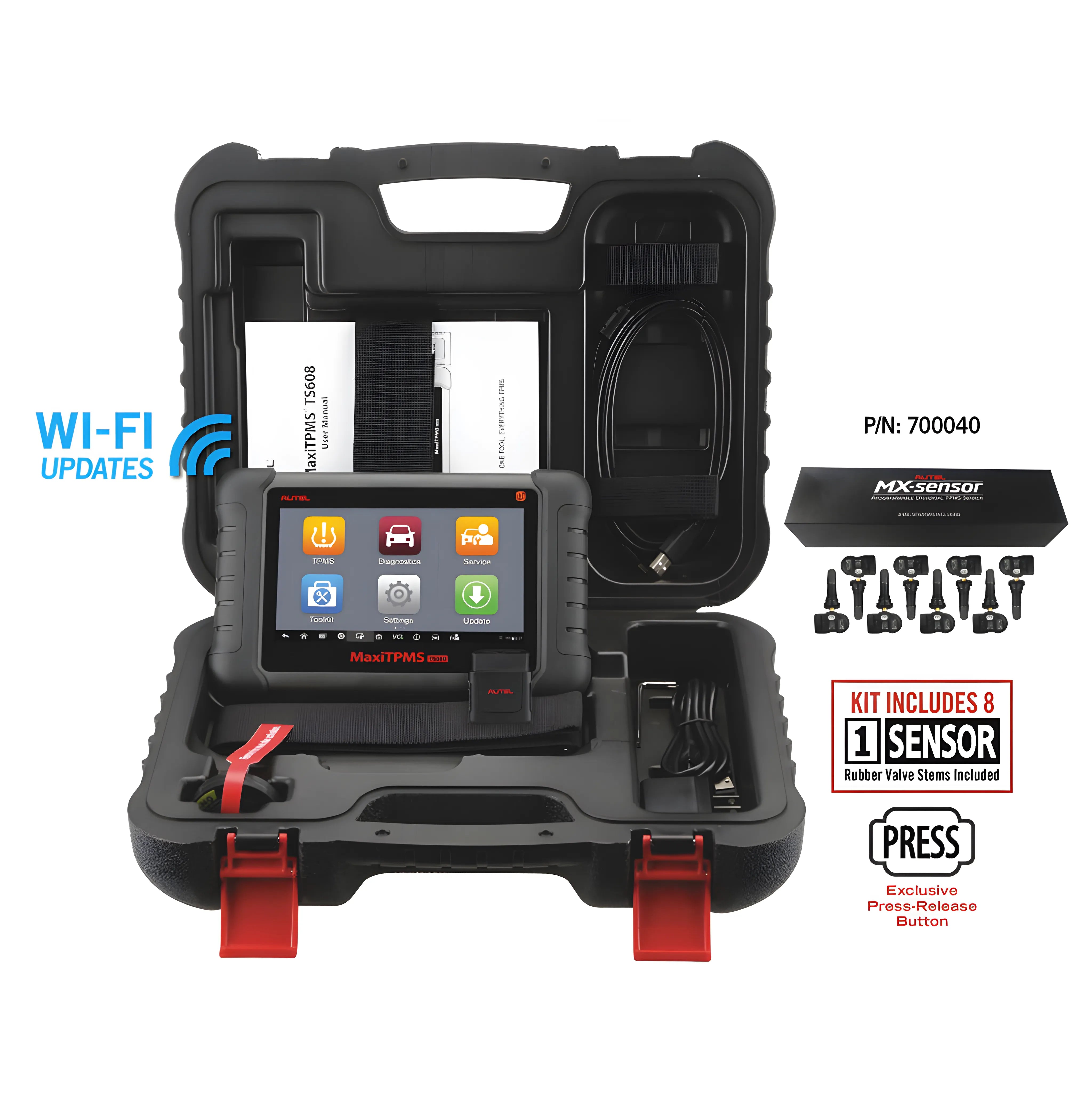 MaxiTPMS ts608k-1 with 8 MX 1-Sensors