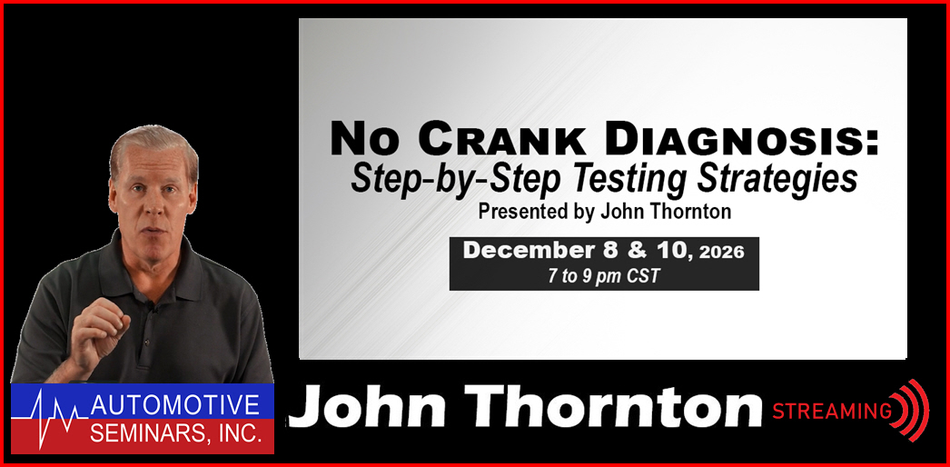 No Crank Diagnosis: Step-by-Step Testing Strategies by John Thornton
