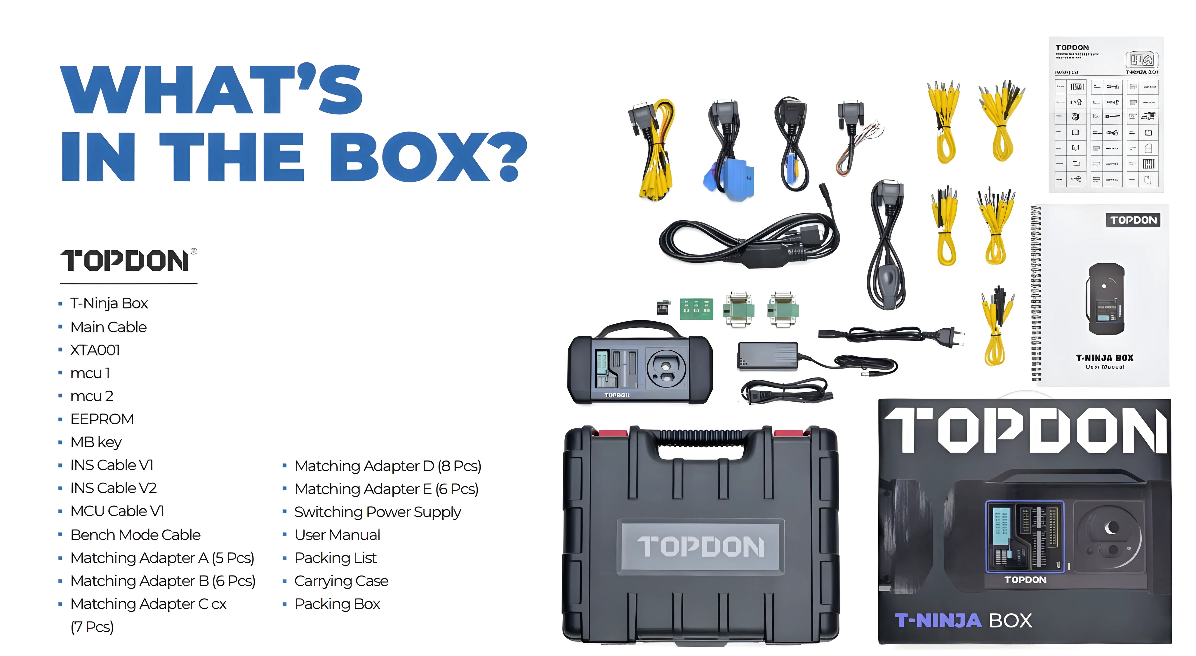T-Ninja Box for keys & immobilizer, use with TopDon Phoenix scan