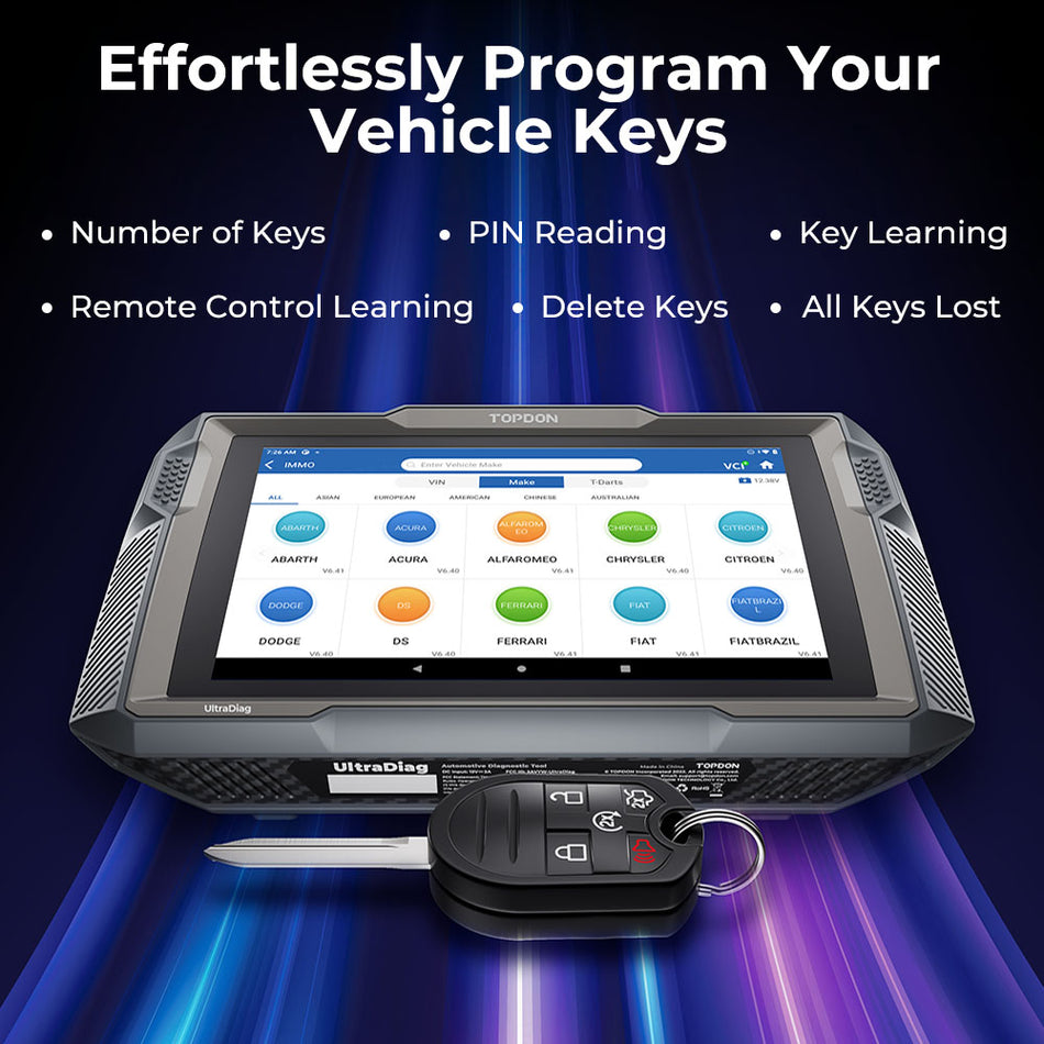 Topdon UltraDiag 2-in-1 Diagnostic Scanner And Key Programmer Tool