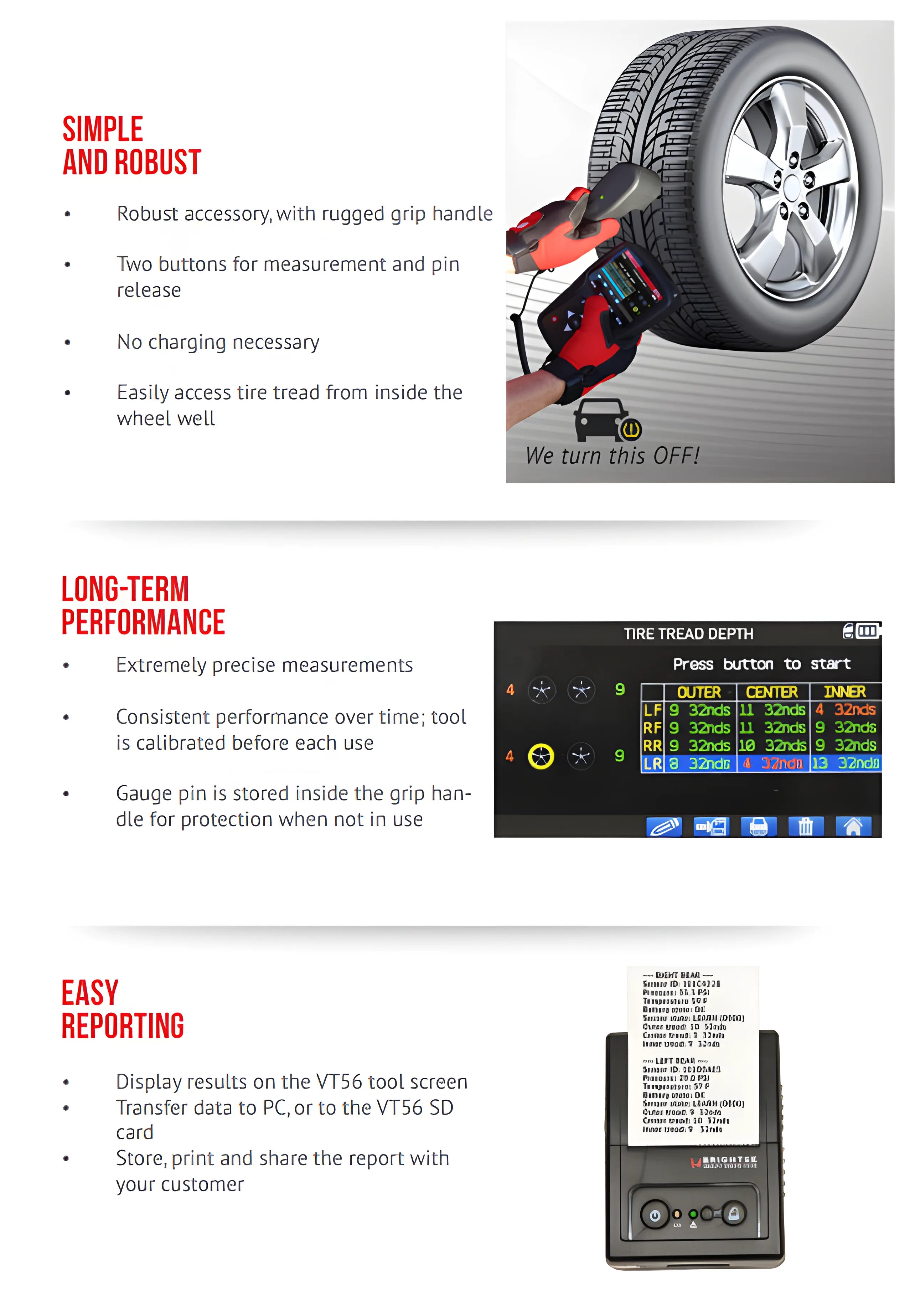 Tire Tread Depth Gauge