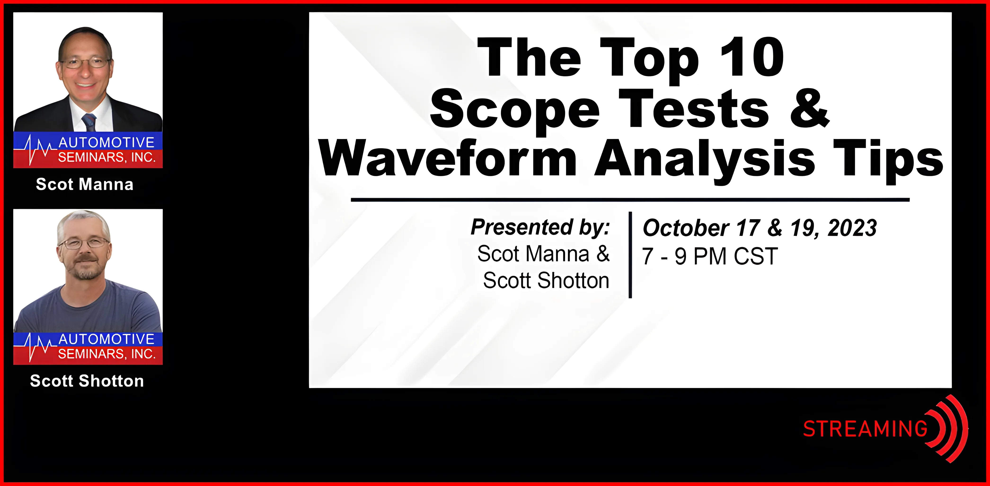 The Top 10 Scope Tests and Waveform Analysis Tips by Scot Manna and ...