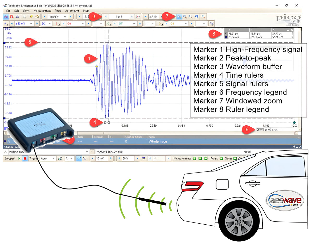 Ultrasonic Parking Sensor Detector