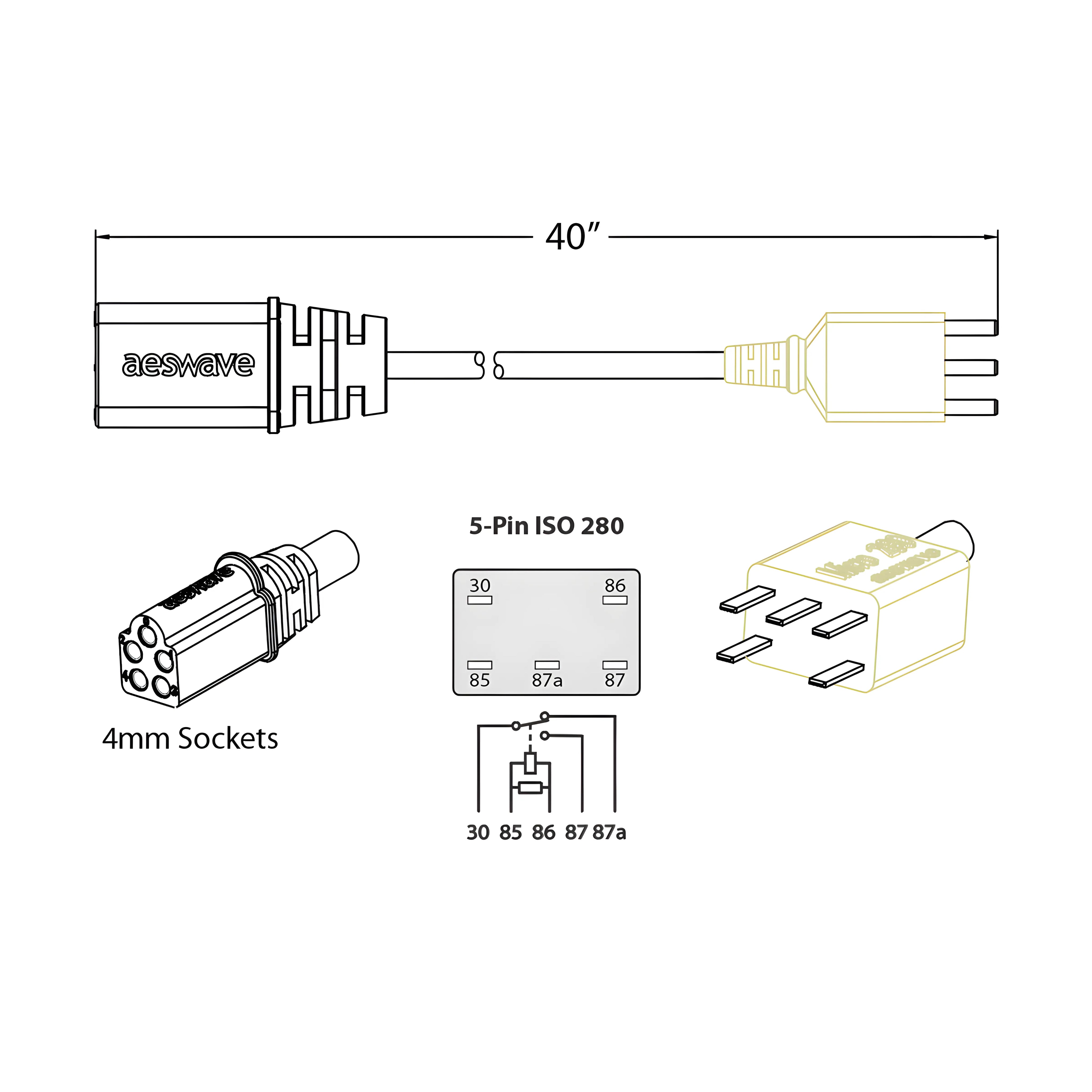 uActivate 5-pin Set and Universal Cable