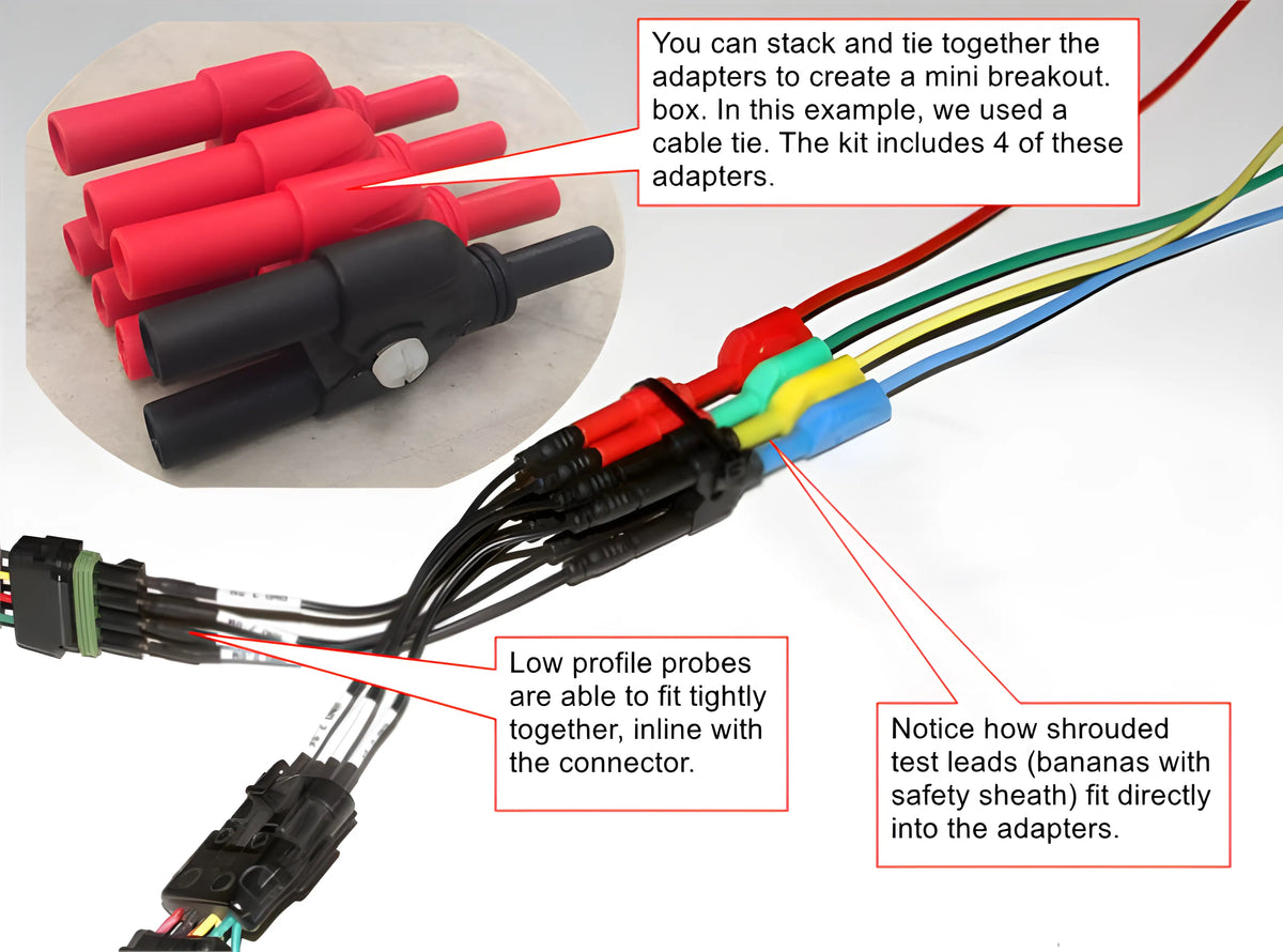 Terminal Tester Kit uTest Advanced Terminal Test Kit with adapters, probes, and terminals ...