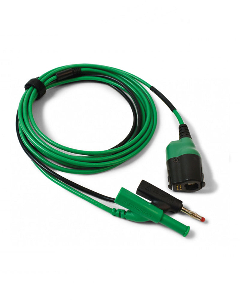 3-meter Test Lead: 4mm Permanent Ground 3m Green with PicoBNC+ (TA406)