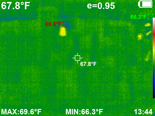 Autel MaxiIRT IR100 image of fuse generating heat, by Scott Shotton